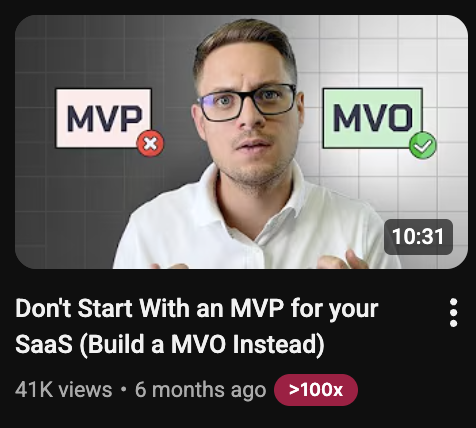 Don't Start With an MVP for your SaaS